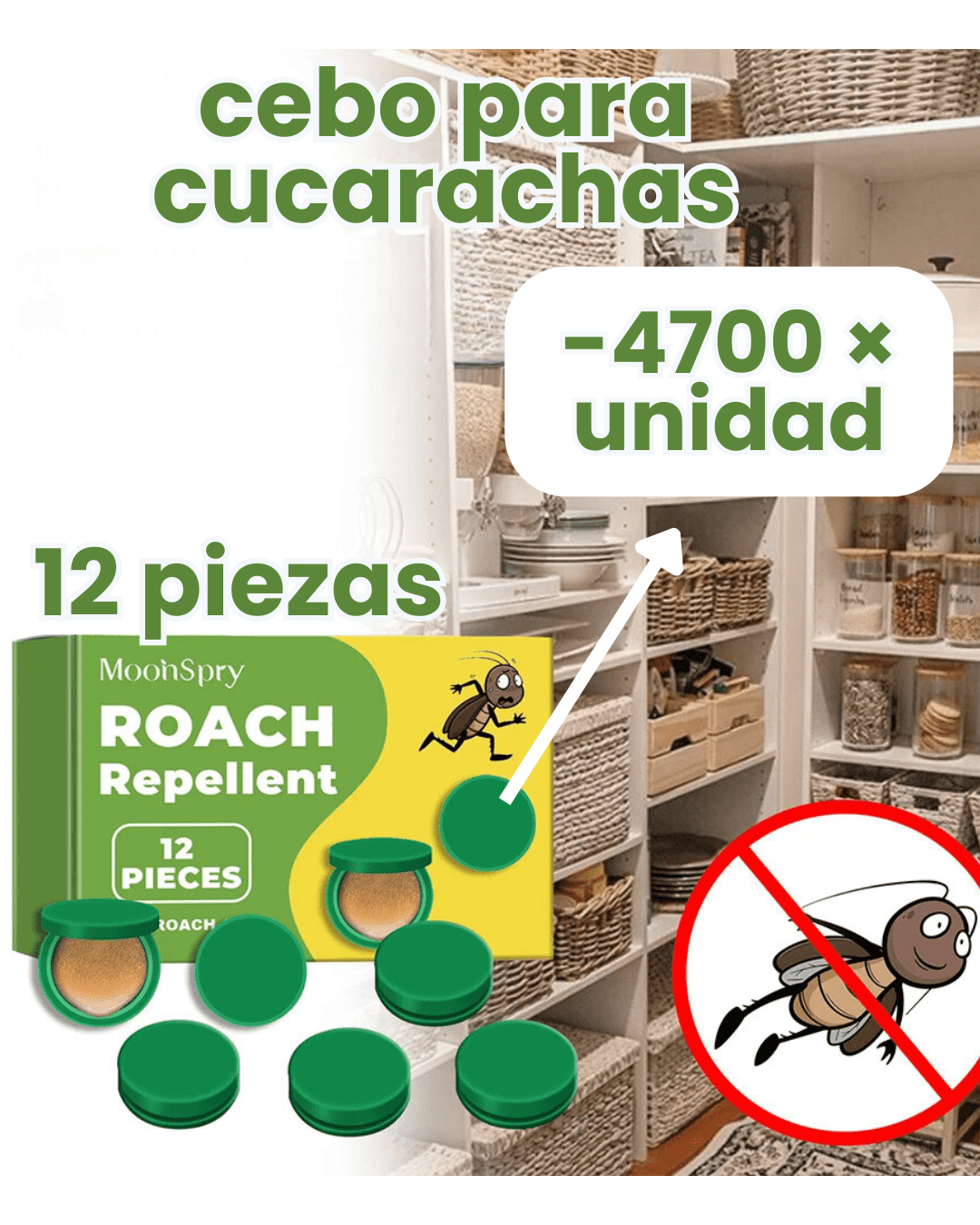 🪳RoachEnder™ cebo para cucarachas×12