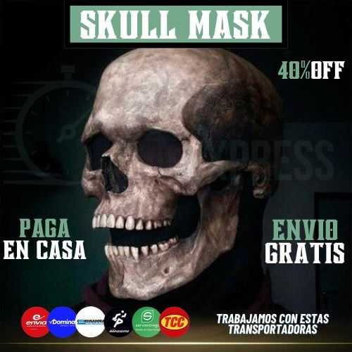 SKULL MASK™ "Desata tu lado más oscuro" mascara para halloween🎃