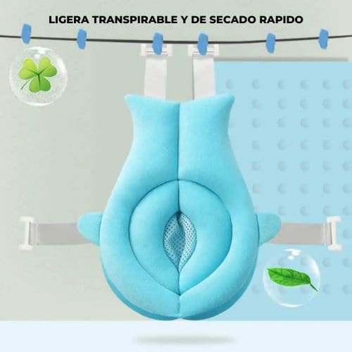 BabyBath™ Cojin de baño +guía de como preparar el baño para tu bebe