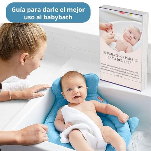 BabyBath™ Cojin de baño +guía de como preparar el baño para tu bebe